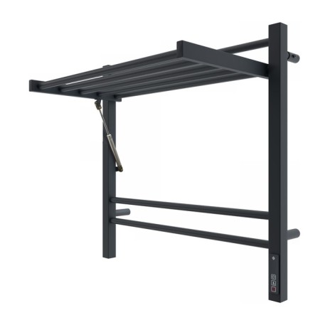 Terminus heated towel rail "Horizon" P8, 600x600 mm, Black Muars-1
