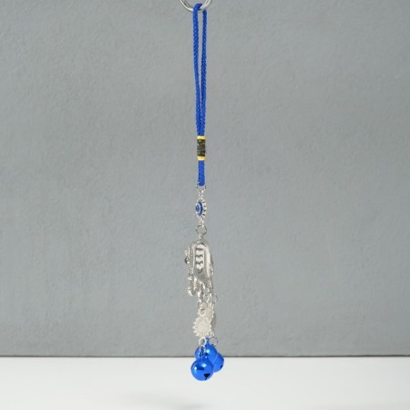 Suspension from the evil eye Metal "Elephant in Popon with bells" 21 cm-1