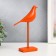 Polystone souvenir "Bird - long paws" Orange 23x17 cm