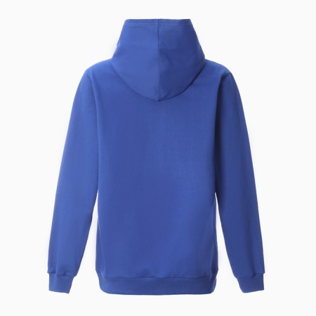 Women's sweatshirt is laid down, the color is blue, size 52-5