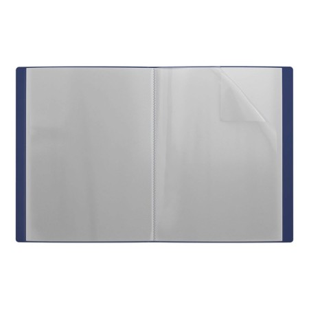 Folder 40 A4 inserts, 600 μm, Erichkrause Diamond Total Blue, with a pocket on a spine, embossing, blue-1