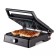 Electric grill KitFort KT-1699, 2000 W, anti-stick coating, 29x24 cm, black