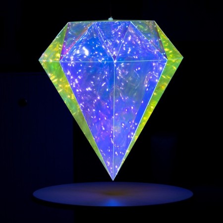LED figure "Diamond" 43 × 54 × 43 cm, plastic, 220 V, glow of white-3