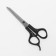 Hairdressing scissors, filigree, with emphasis, blade-6 cm, black color, n-053 km