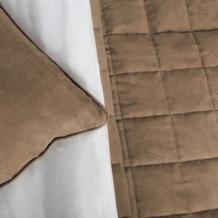 Software "Soft": a cover of 160 x 220 cm, pillowcase 40 x 40 cm - 2 pcs, the color is dark - beige-2