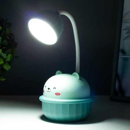 Bear table "Bear" LED 3W USB blue 8.6x8.6x20.5 cm Risalux-2