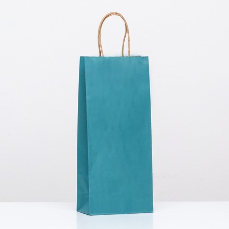 Craft package for a bottle, “azure”, 14 x 8 x 32 cm-1