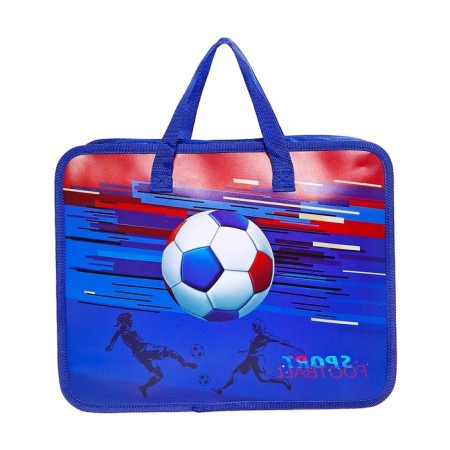 Folder with handles plastic, A4, football-2