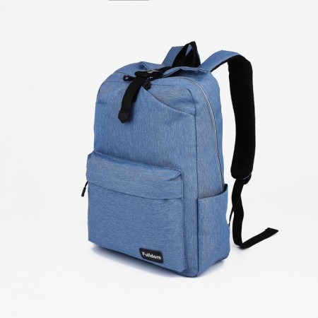 School backpack from lightning textiles, Fulldorn, external pocket, blue color