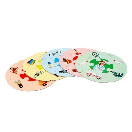 Puzzle-Loto "Profession", 5 puzzles, 30 elements-4