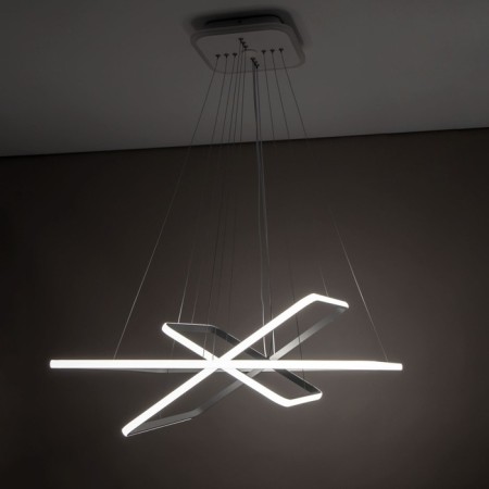 Suspended chandelier Citilux "Neon Smart" CL731AK110E 80x80x120 cm, 3x46.67W, LED, white color-4