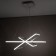 Suspended chandelier Citilux "Neon Smart" CL731AK110E 80x80x120 cm, 3x46.67W, LED, white color