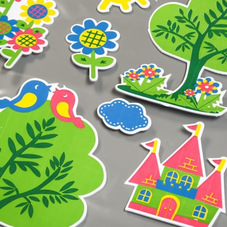 EVA sticker "Castle in the forest" 79x49 cm-1