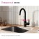 IDDIS Cuba kitchen mixer with a filtered water channel, black