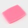 Mold Dolyana "Chocolate", silicone, 8.5 × 6.5 × 0.8 cm, pink color