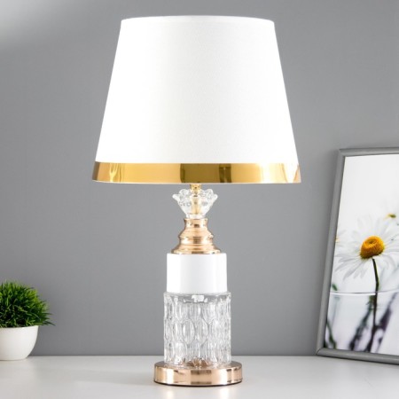 Highlight lamp with backlight "Muse" 1x60W E27 gold 28x28x45 cm Risalux