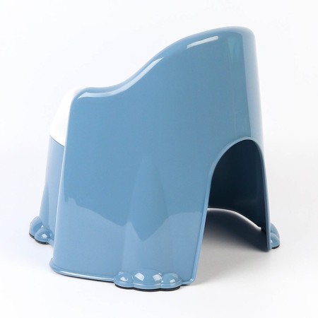 Pot children's anti -slip "comfort" with a lid, a removable bowl, blue color-10