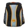 School backpack 37 x 28 x 13cm, ergonomic back, Across 557, + bag, black/orange