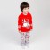 Pajama nursery, red color, height 98 cm