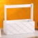Wooden Kashpo "Hellas large, mesh", with a pen, white, 25 × 12.5 × 10 (25) cm