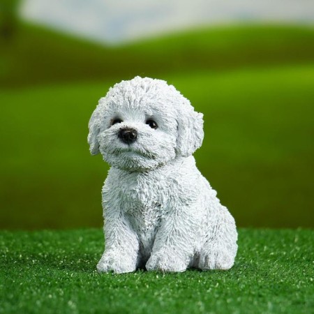 Garden figure "Puppy of the Westhelend Terrier" 14x11cm