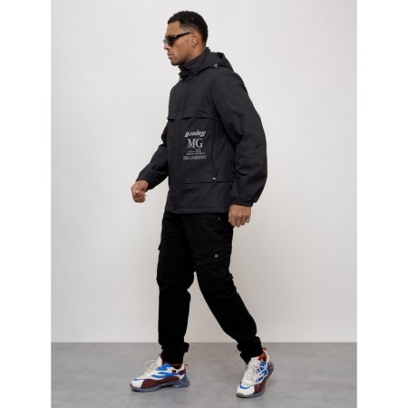 Sports male jacket, size 54, black color-1