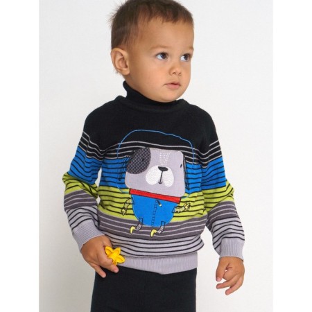 Knitted sweater for a boy, height 80 cm-2