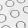 Rings for bags, d = 32 mm, thickness - 3 mm, 10 pcs, silver color