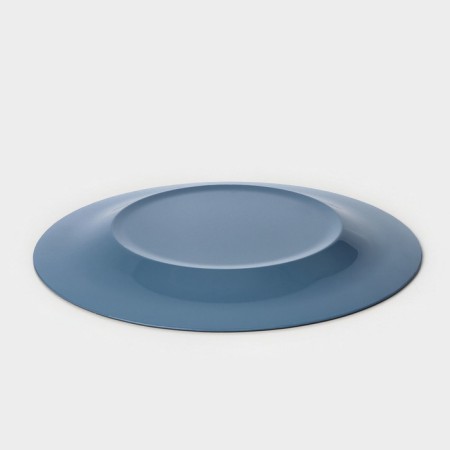 Plate plate "Smoky Amethyst", D = 25 cm, blue color-3