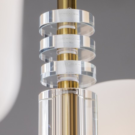 Suspended lamp Freya FR2031PL-08BS Chic, 755x755x600 mm, E27, 8x40W, brass color-4