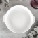 Porcelain baking form, 530 ml, d = 18 cm, white color