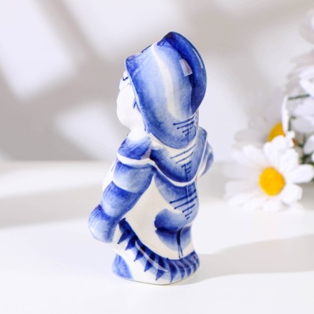 Souvenir "Fireman", 12 cm, gzhel-7