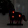 New Year's decor with the backlight "Unicorn with the bell" 21.5 × 5 × 23 cm, red