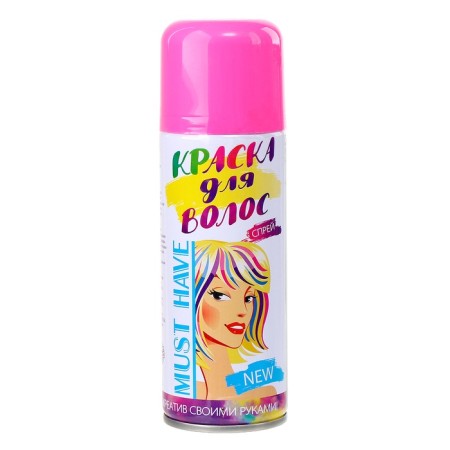 Paint - hair spray, 250 ml, pink color-5