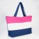 Bag beach on lightning, blue/white/pink color