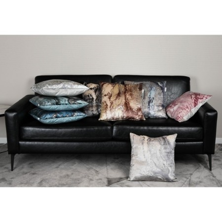 Pillowcase "marble", size 45x45 cm, green color-1
