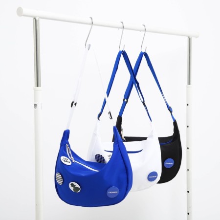 Youth bag with a zipper, white color-5