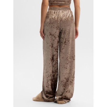 Homemade pants KAFTAN VELVET 48-50, coffee-6