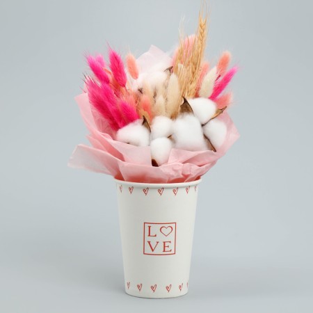 A glass for flowers "Love", 350 ml