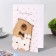 A postcard with a wooden element "Happy Birthday!" Handmade, flowers, butterfly, 14.7x10.5