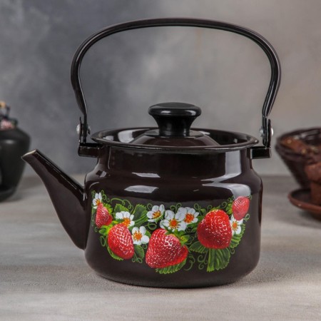 Cylindrical kettle, 2 l, induction, neckline mix, brown color-7
