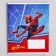 Notebook in a ruler of 12 sheets, 5 types of mix, cover coated cardboard, spider-man
