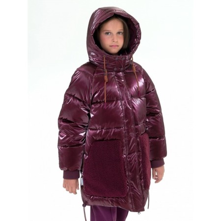 Jacket for girls, height 158 ​​cm, blueberry color-7