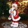 Santa Claus "in a red fur coat, cap and gifts" 23x45 cm