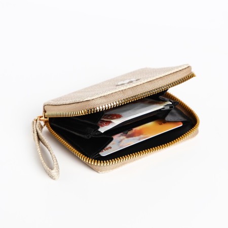 Children's wallet with lightning, beige color-3