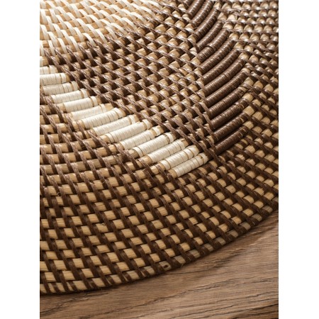 Decorative wicker rattan "Pister 1", 50x50x5 cm-3