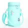 Bag's bag with lightning, stickers mix, turquoise color