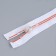 Lightning "Spiral", No. 5, detachable, automatic lock, 70 cm, white/red color