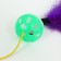 Domestico-board "Canary", 50 cm, green ball/white, purple feathers