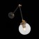 Sconces st. SL234.421.01. Varieta. 1x40 W, E27, 15x42.5 cm, black color, gold